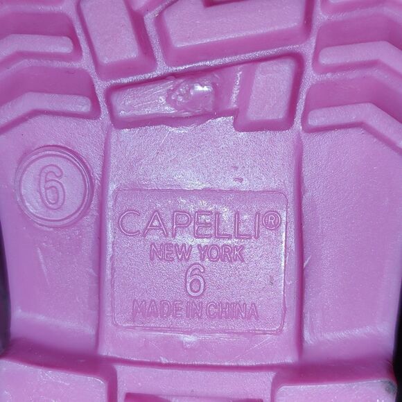 Girls Capelli New York pink mermaid print rain boots Sz 6 NWT - Picture 7 of 8